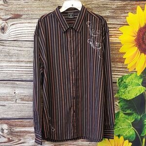 Irreverent embroidered Long Sleeve Shirt Size 2XL